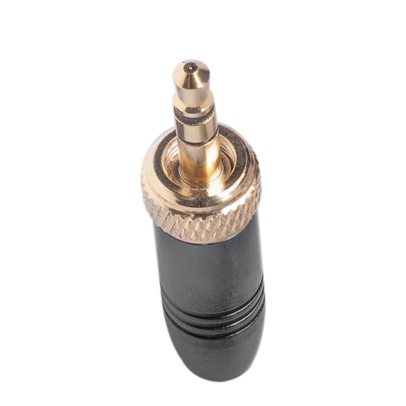 10 peças 3.5mm conector de plugue estéreo peça de reposição acessórios 41x8mm sem fio para cabo de microfone sennheiser-tes