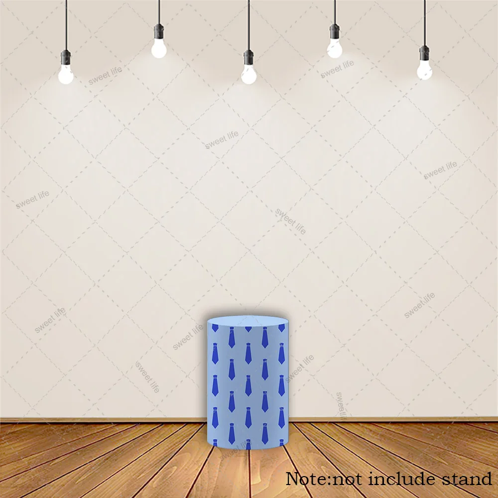 أغطية أسطوانية لحفلات أعياد الميلاد للأولاد على شكل فيونكة بوس زرقاء لحفلات استقبال المولود الجديد للأطفال وحفلات الأب فيستا