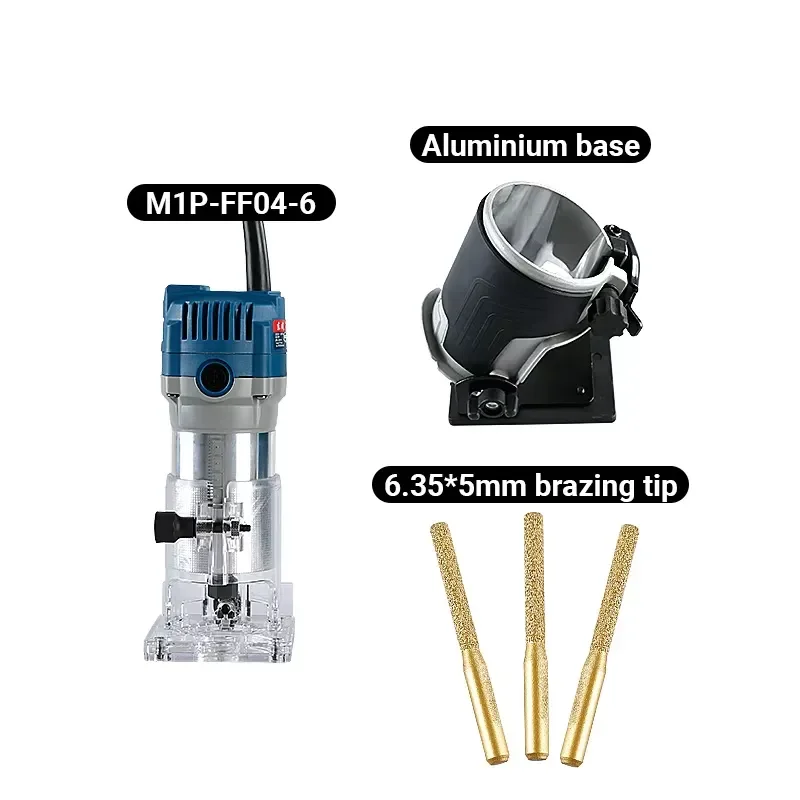6.35mm Shank Quartz Countertop Seam Knife, Stone Splicing Blade for Trimming Machine Slotting Tool