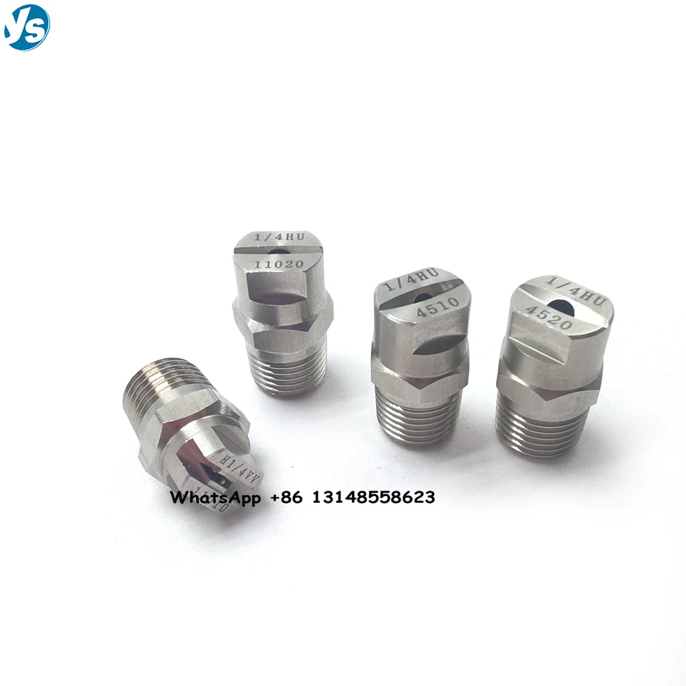 1/8 "1/4" 25/45/50/65/80/95/110 درجة HVV HU رذاذ الماء النفاثة فوهة التبريد ، فوهة رذاذ نفاثة للمروحة الصناعية