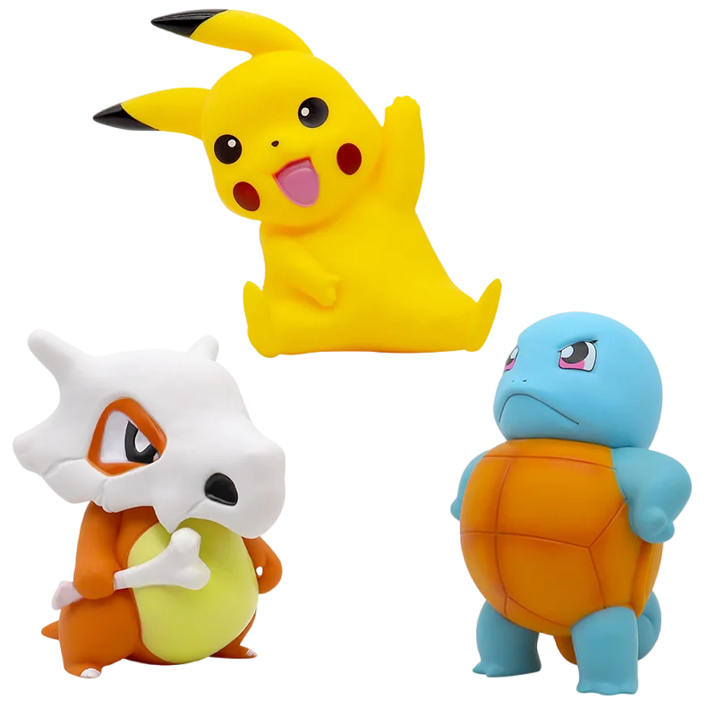 Pokemon 16cm Anime Figure Toys Cubone Pikachu Squirtle PVC Action Figure Game Statue Model Kids Toys Doll Desk Decorations Gifts