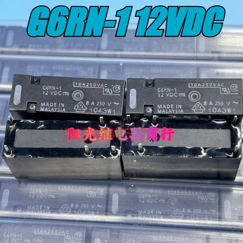 （Brand New）10pcs/lot 100% original genuine relay:G6RN-1 12VDC 5pins 8A 12V