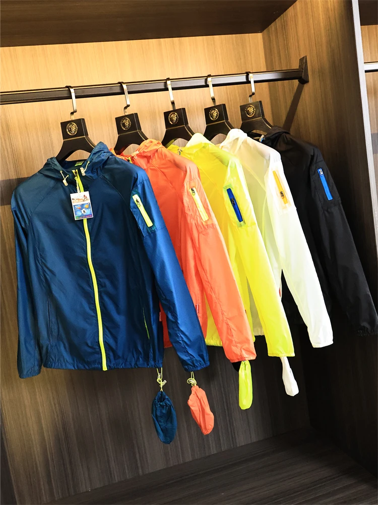 

Functional Series Ultra-Thin Nylon Waterproof Hat Jaet Men's Summer Sunscreen Clothing Outerwear Storage-Convenient