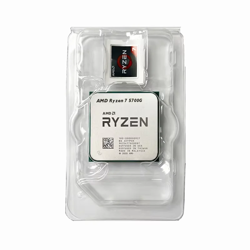 معالج AMD Ryzen 7 5700G R7 5700G الجديد 3.8 جيجا هرتز 8-Core 16-Thread 65W مقبس AM4 بدون مروحة