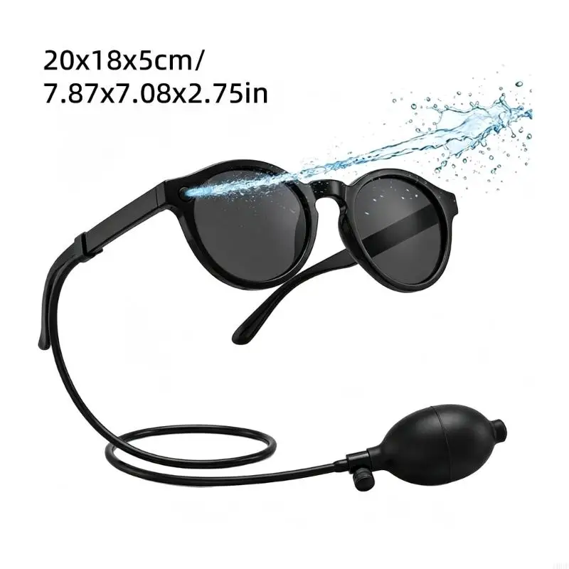 Creative Prank Funny Spraying Glasses for Men Women Beach Pool Accessories Invisible Jet Practical Joke Sunglasses Party Eyewear