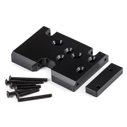 POM Delrin-Placa de deslizamiento ajustable para coche teledirigido 1/10, chasis de orugas LCG, transmisión 2Low Axial, caja de cambios de 3 engranajes