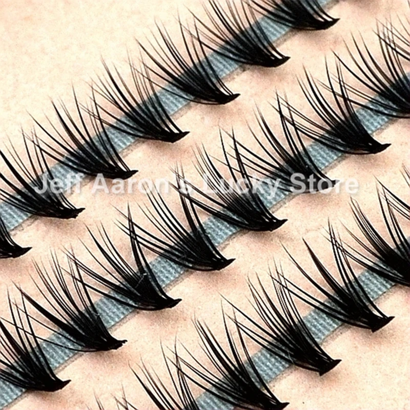 4 Trays Natural Long Black Individual False Eyelashes Eye Lash Extension Makeup Tool 57 Knots 8 10 12 14MM Available