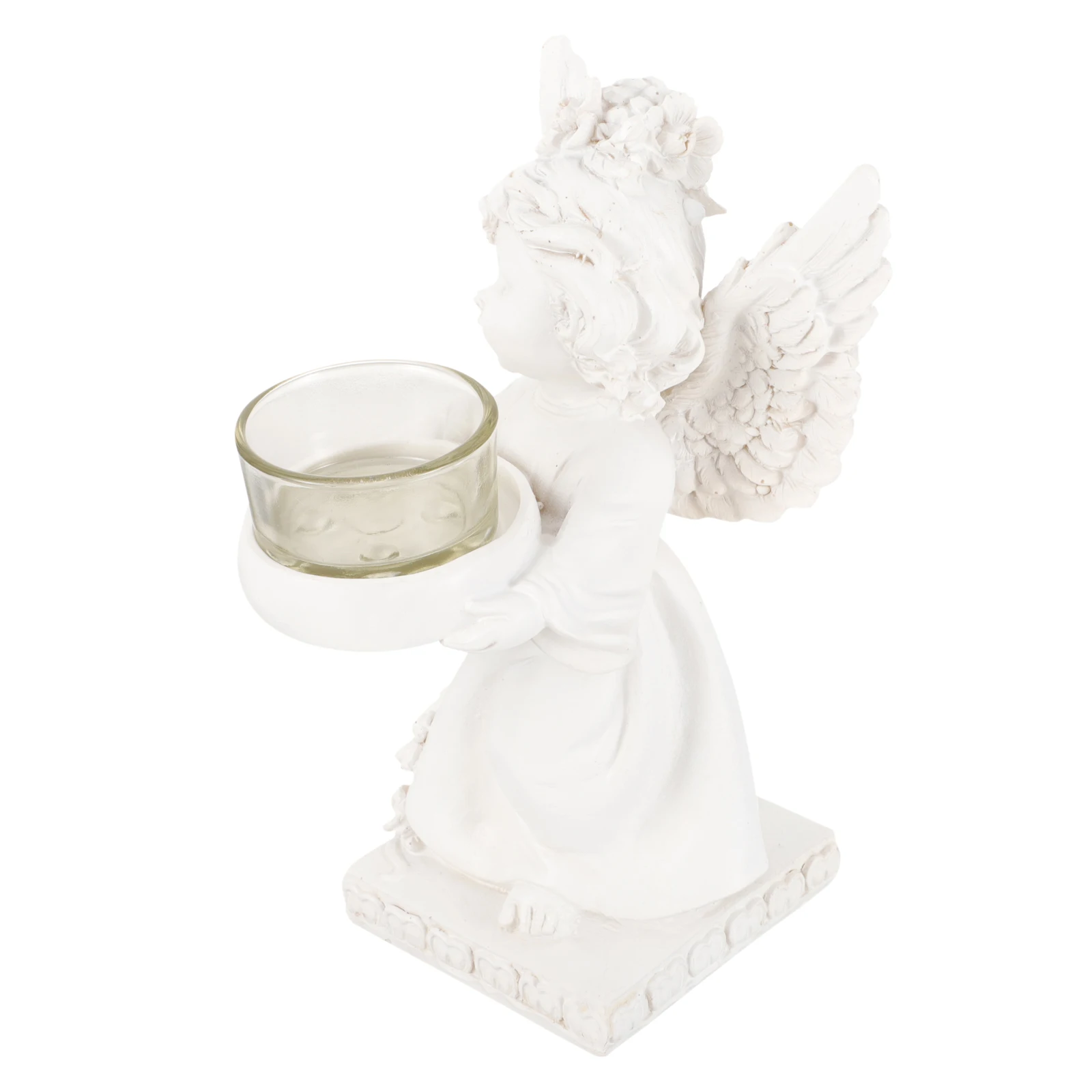 

Winged Angel Resin Holder Table Decor Taper Candles Dinner Party Centerpiece Home Jar Holder Accessories