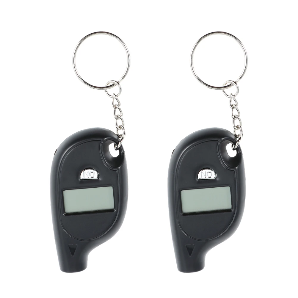 

2 Pcs Digital Tire Pressure Gauge Auto Display for Cars Trucks Accurate Measurement Key Ring Long Lasting Material Non Slip
