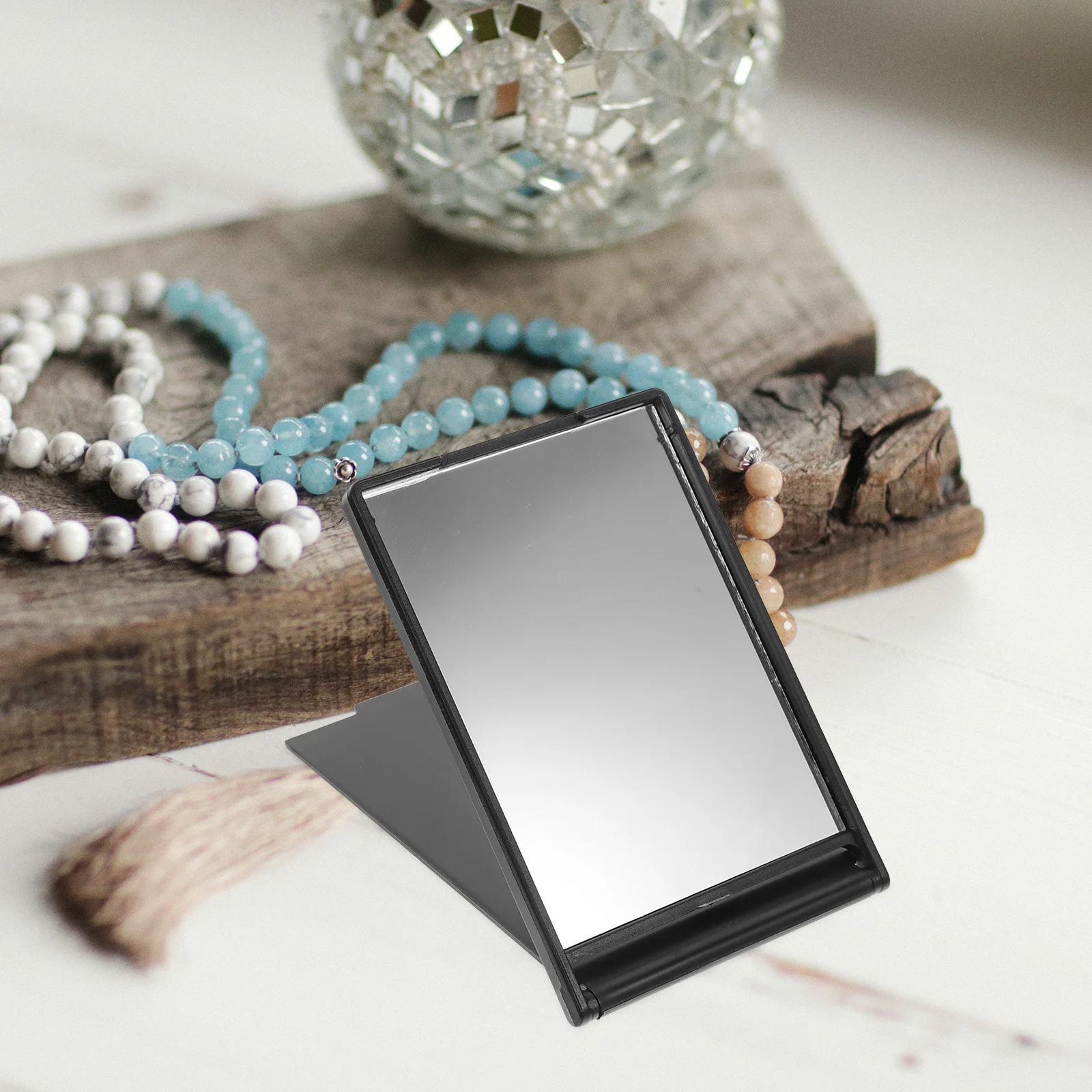 

10pcs Rectangular Makeup Mirror Compact Small Travel Portable Folding Mirrors For Purse Wallet Hd Girls Women