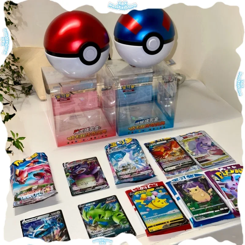 

Genuine Pokemon Cards PTCG Gifts 5.0 Simplified Chinese Dream Poke Ball Gift Box Pikachu Legend Celebration Super Ball Card Gift