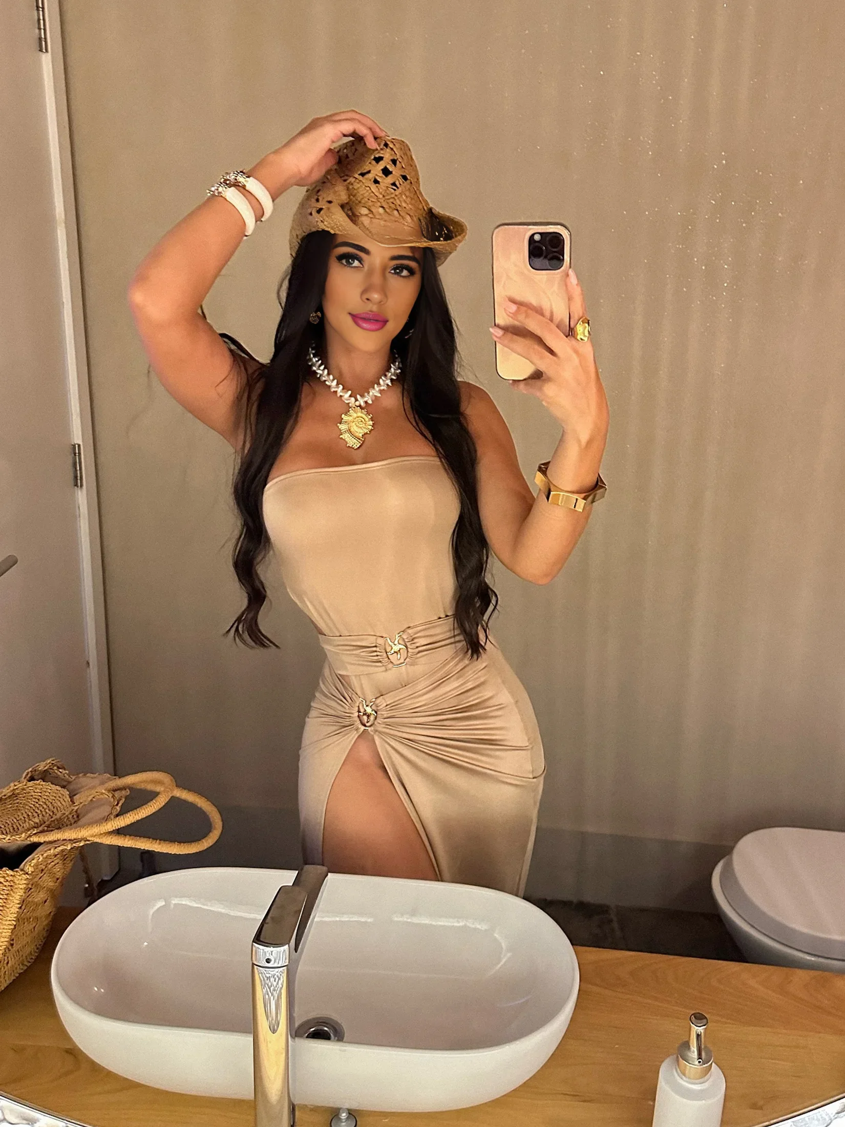 2025 Sexy einteiliger Badeanzug, Plunge-Badebekleidung mit Bade-Abdeckung, Taille, aushöhlen, Badeanzug, O-Ring, Urlaub, Strandkleid, S228