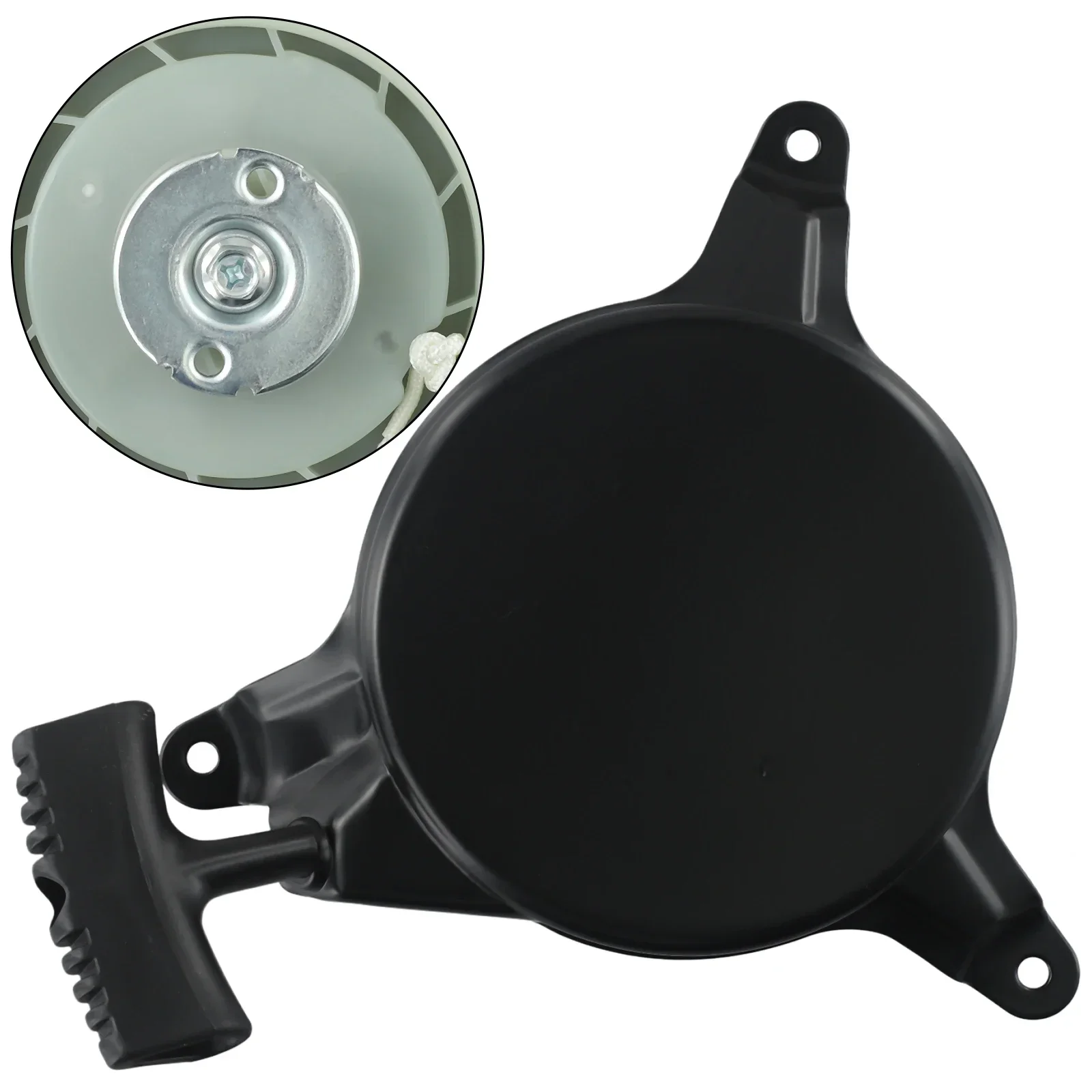 Direct Fit Pull Starter Assembly For GC-PM 46S Lawn Mower Models With Standard Mounting Pattern And Reliable Operation