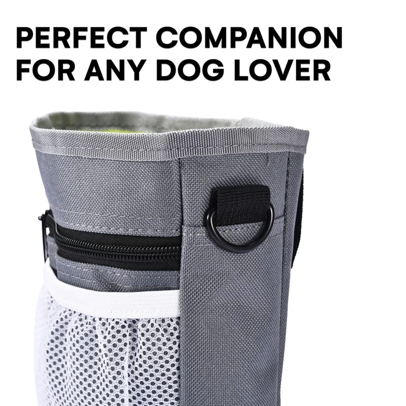 Borsa per dolcetti per cani, buste per dolcetti per addestramento di animali domestici - Kit multiuso per addestramento cani 3 in 1, grigio durevole