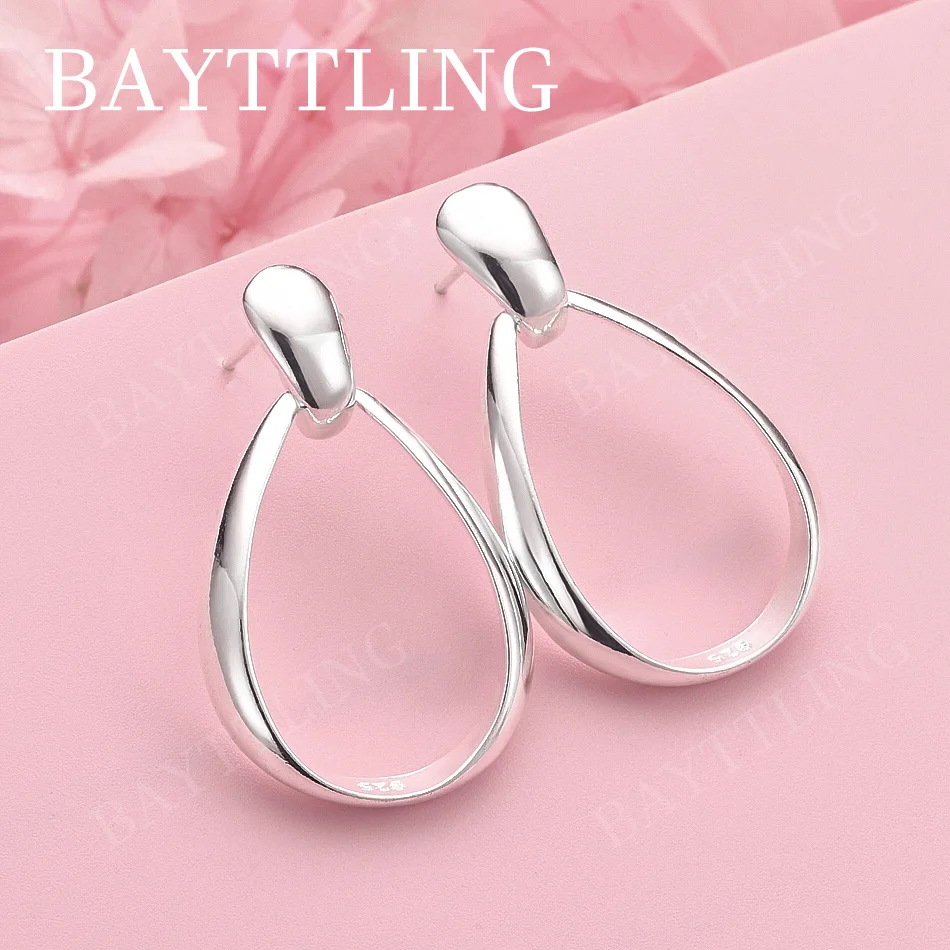 

Роскошные серьги-подвески из стерлингового серебра 925 пробы, изысканные серьги-подвески с каплями воды, женские свадебные подарки, модные аксессуары, ювелирные изделия