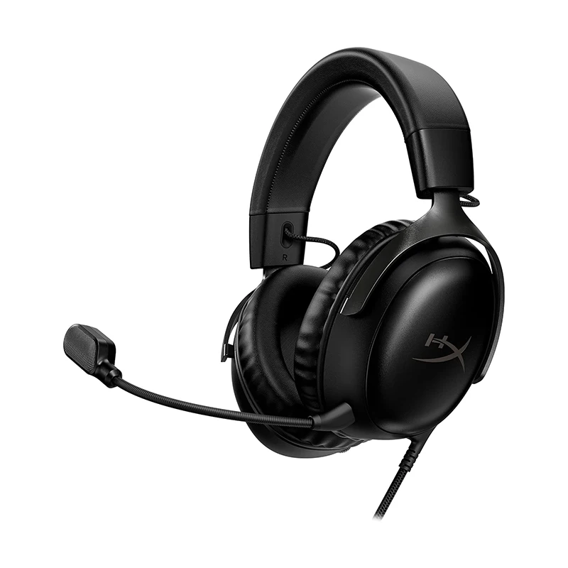 Oryginalny przewodowy zestaw słuchawkowy HyperX 3, czarny + czerwony, słuchawki Hyper-X Cloud 3 III BLK/RED GAM HS Hyperx