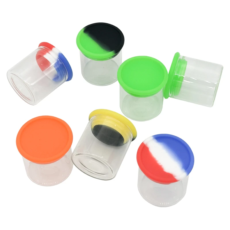 

15ml silicone cap glass bottle storage box spice ingredient bottling travel distribution bottle compact portable
