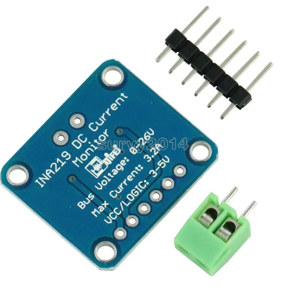 INA219 DC Current Power Supply Sensor Breakout Board Module Sensor Module I2C interface For Arduino DIY DC INA219B