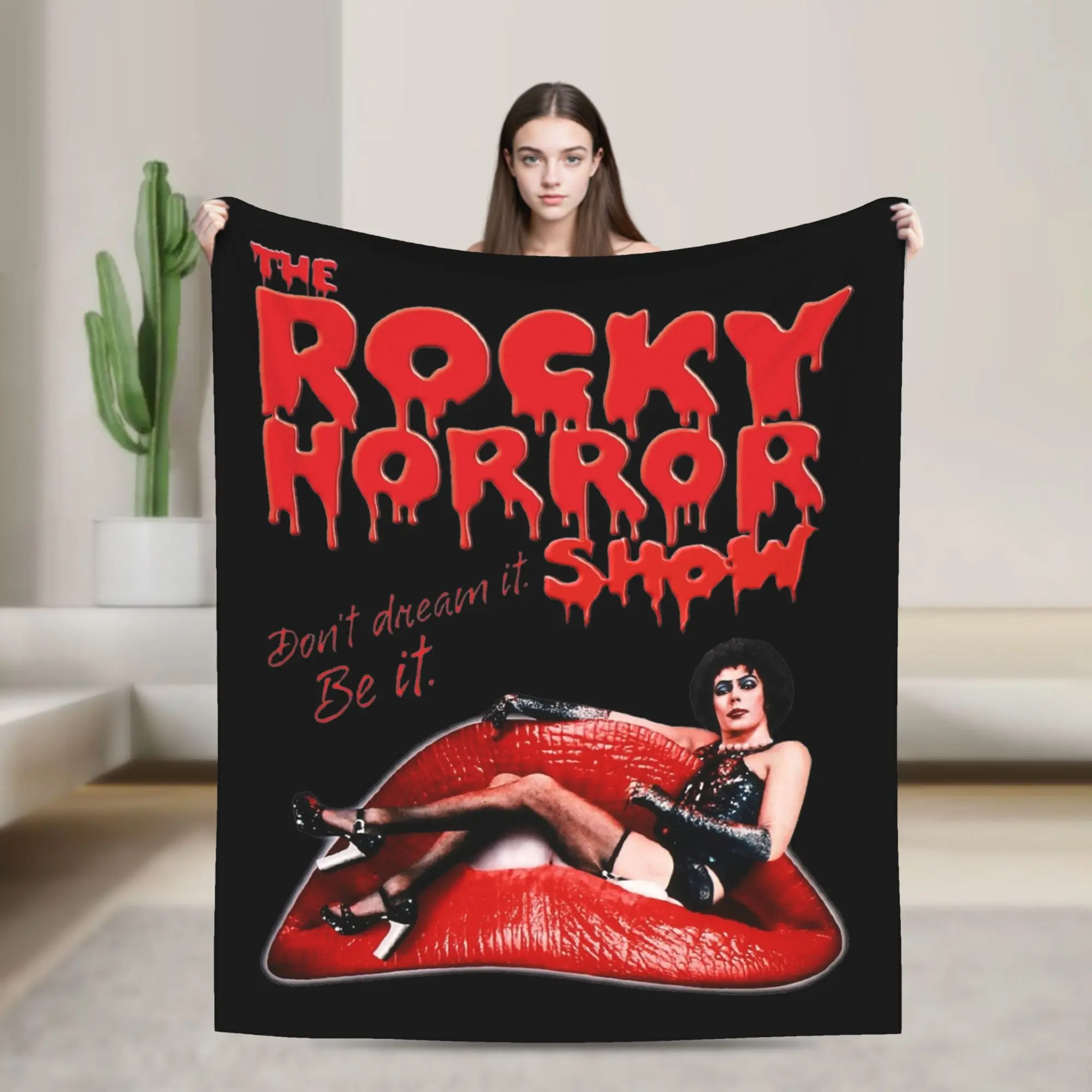 The Rockys Horror Picture Show Blanket Coral Fleece Plush Summer  Multi-function Soft Throw Blankets for Bedding Car Bedspread