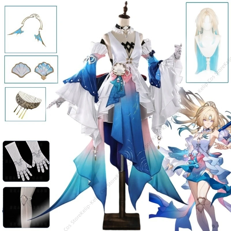 nuovo-costume-cosplay-di-pearl-da-honkai-star-rail-set-completo-parrucca-abito-blu-e-bianco-maniche-copricapo-guanti-collant-costume-di-halloween