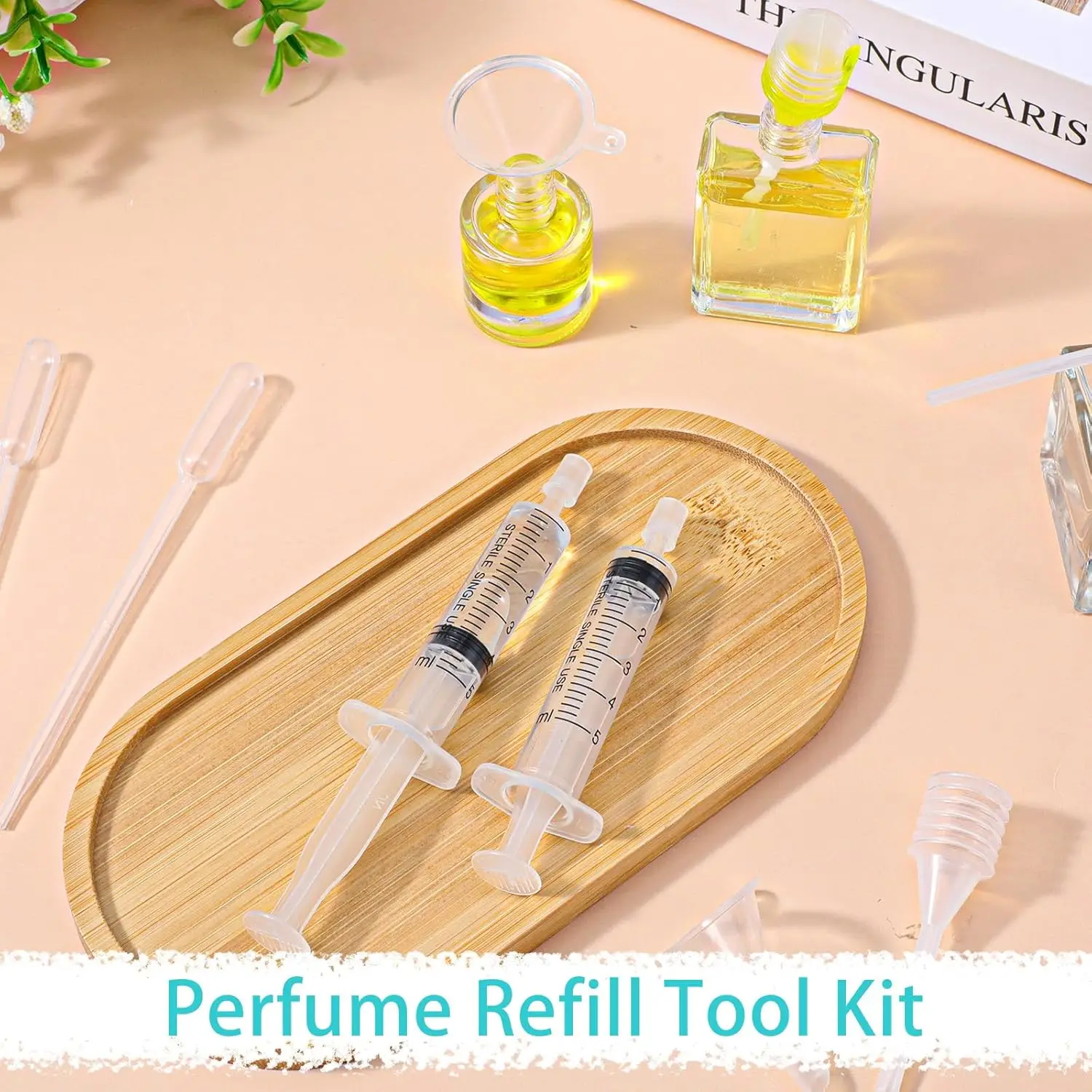 40Pcs/8Pcs Perfume Refill Pump Tool, Perfume Decanter Kit Dispenser with Adapter Tool for Perfume Transfer, Plastic Perfume Extractor Syringe Refill Tool view 6