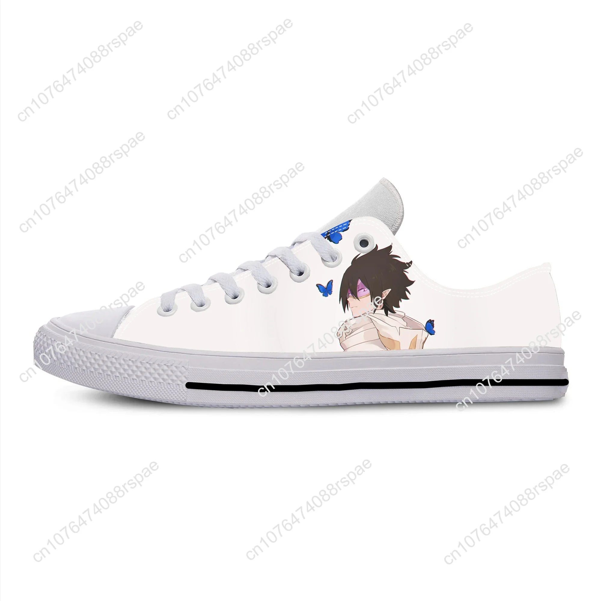 My foreAcademia-Baskets basses respirantes pour hommes et femmes, chaussures de gril décontractées, impression 3D, Anime japonais chaud, Amajiki Tamaki, légères