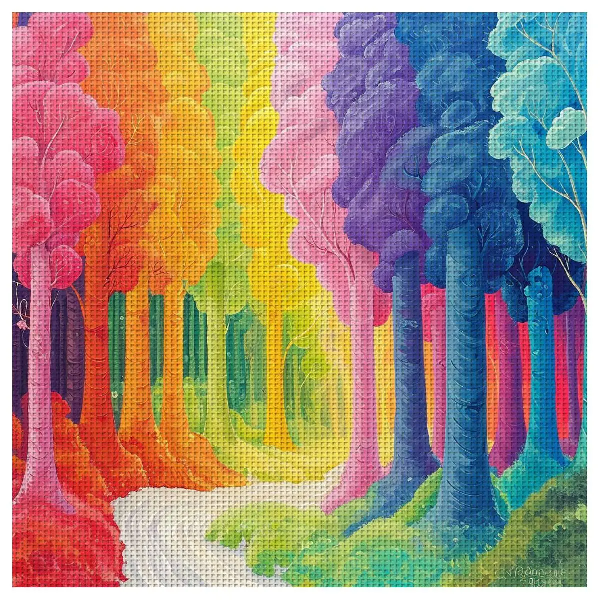 

1 шт., 40X40 см/15,74 дюйма, штампованное дерево, набор для вышивки крестом, набор «сделай сам», 11CT/14CT, набор для вышивки «сделай сам», набор для вышивки крестом «сделай сам», подарок