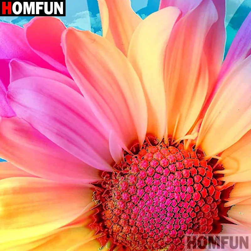 

HOMFUN полная дрель алмазная живопись "Цветочный пейзаж" DIY картина горный хрусталь 5D Алмазная вышивка Декор для вышивки крестом