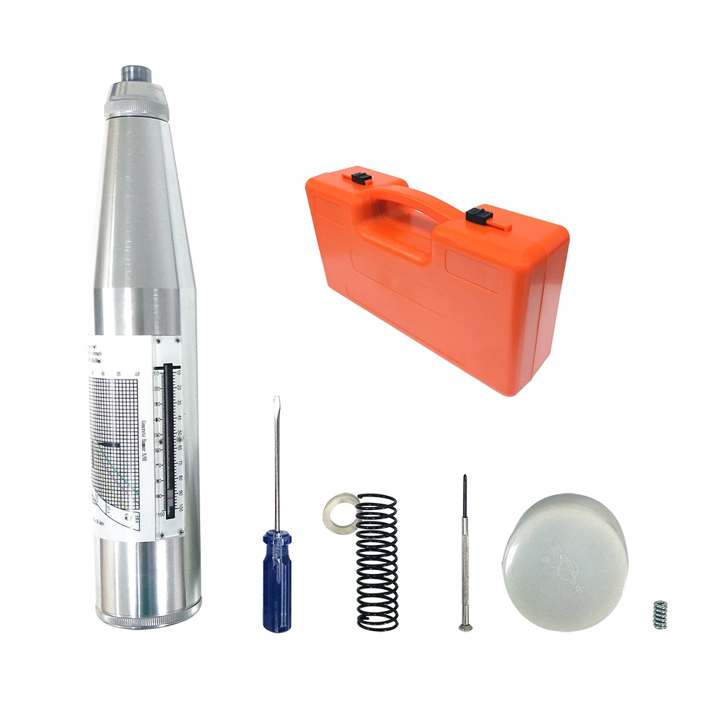 Portable Schmidt Hammer SCLEROMETER for Test Hammer CONCRETE NDT Rebound Hammer with 1-Year Warranty ASTM Standard