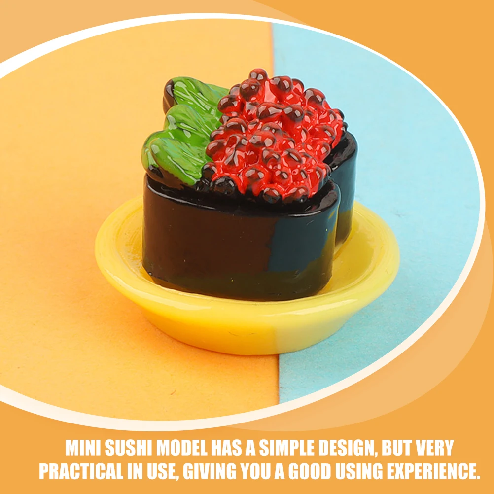 

12pcs Simulation Sushi Japanese Food Artificial Mini Resin Model Display Decor Lifelike Reusable Montessori Toy Educatiou