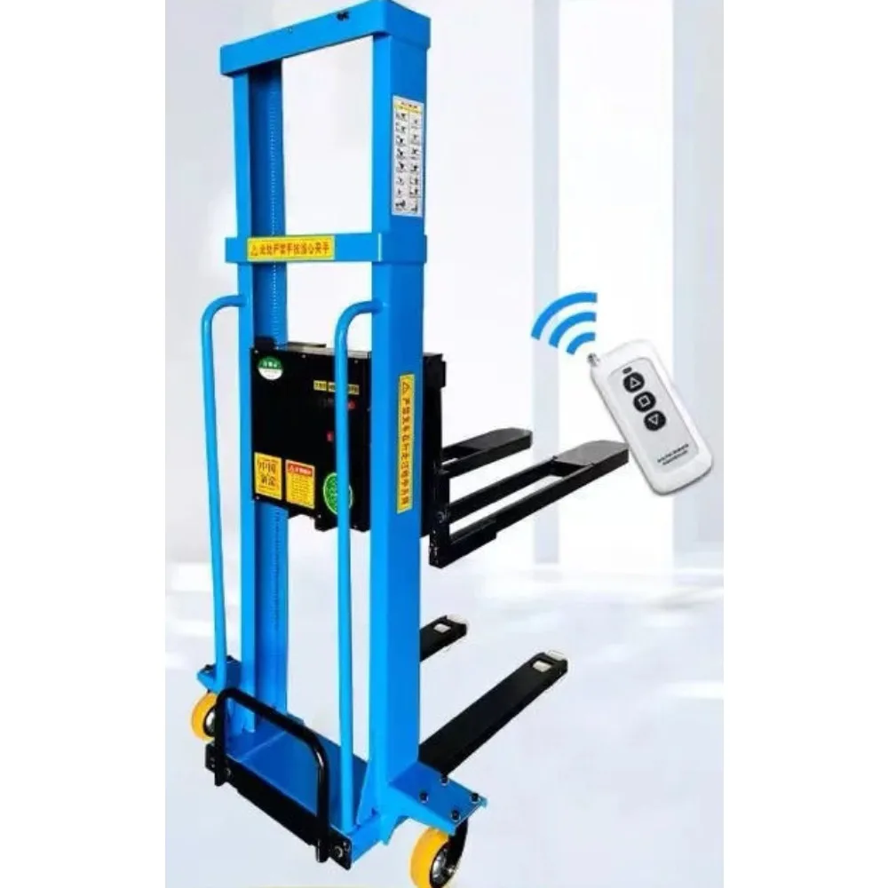 Electric forklift portable automatic hydraulic transport stacker mobile lift