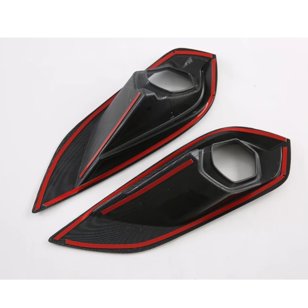 For Isuzu MU-X MUX Car Front Foglight cover Trim Frame Accessories Auto protector Stickers 2018 2019 2020 2022 2023 2024 2025