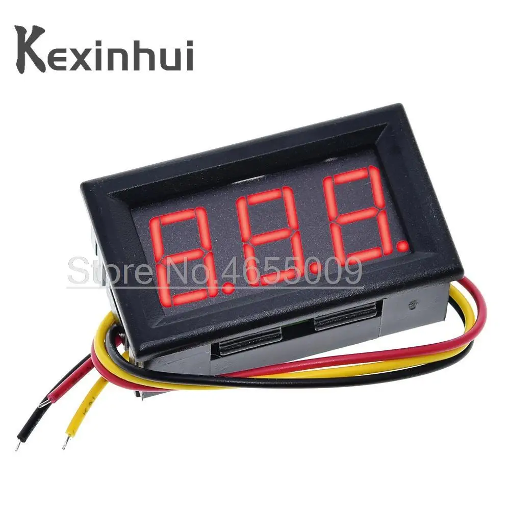 Mini Digital Voltmeter DC 4.5V to 30V Digital Voltmeter Voltage Panel Meter For 6V 12V 24V Electromobile Motorcycle Car 0.56 \'\'