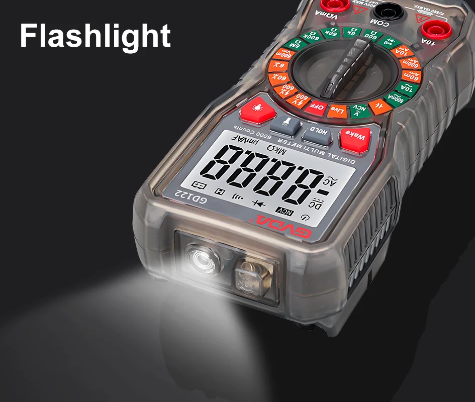 GVDA Digitales Multimeter Elektriker-Widerstandsmessgerät AC/DC-Spannungstester mit Hintergrundbeleuchtung Elektrisches Multimeter – Detail 10