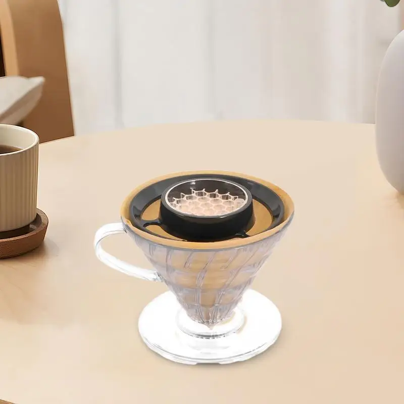 

Pour-Over Coffee Drip Assist with Precision Cone Filter - Even Brewing Accessories for Manual Coffee Making (Durable, Aesthetic)