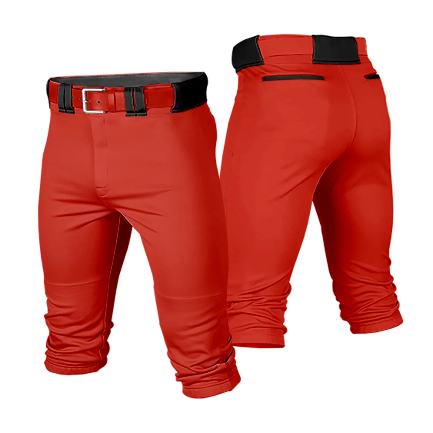 Custom Men Youth Traditional Cropped Baseball Game Pants Softball Training Uniform Breathable Casual Sportswear