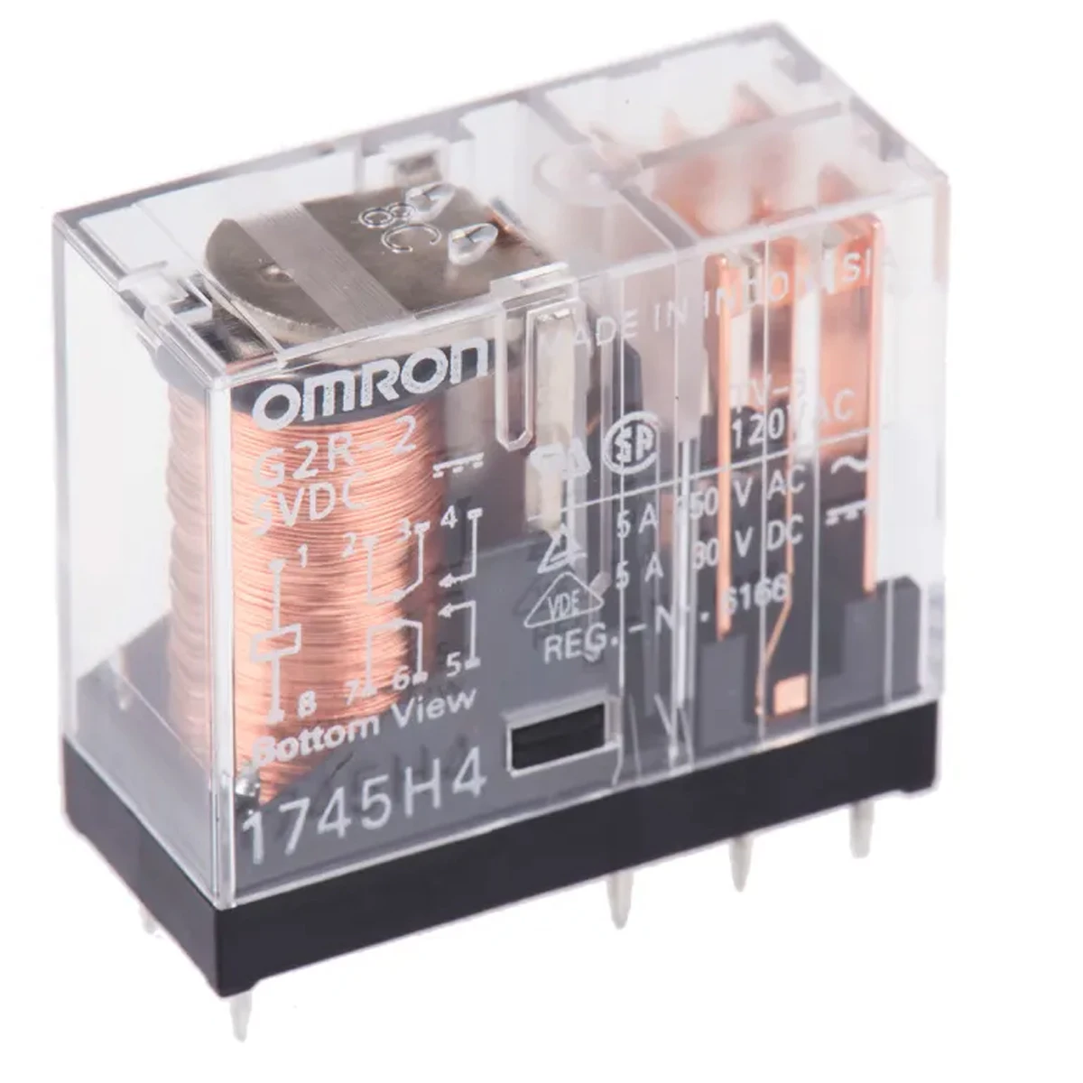 5PCS original G2R-2 5VDC G2R-2 12VDC G2R-2 24VDC DC5 DC12 DC24 5V 12V 24V RELAY GEN PURPOSSE DPDT 8-pin 5A 2 open 2 closed DIP