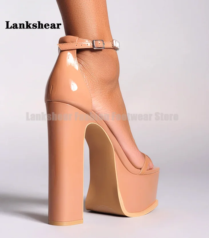 

Rhinestones Platform Women Sandals Black Satin Ankle Strap High Heels Summer Designer Women Shoes Elegant Sandalias De Mujer