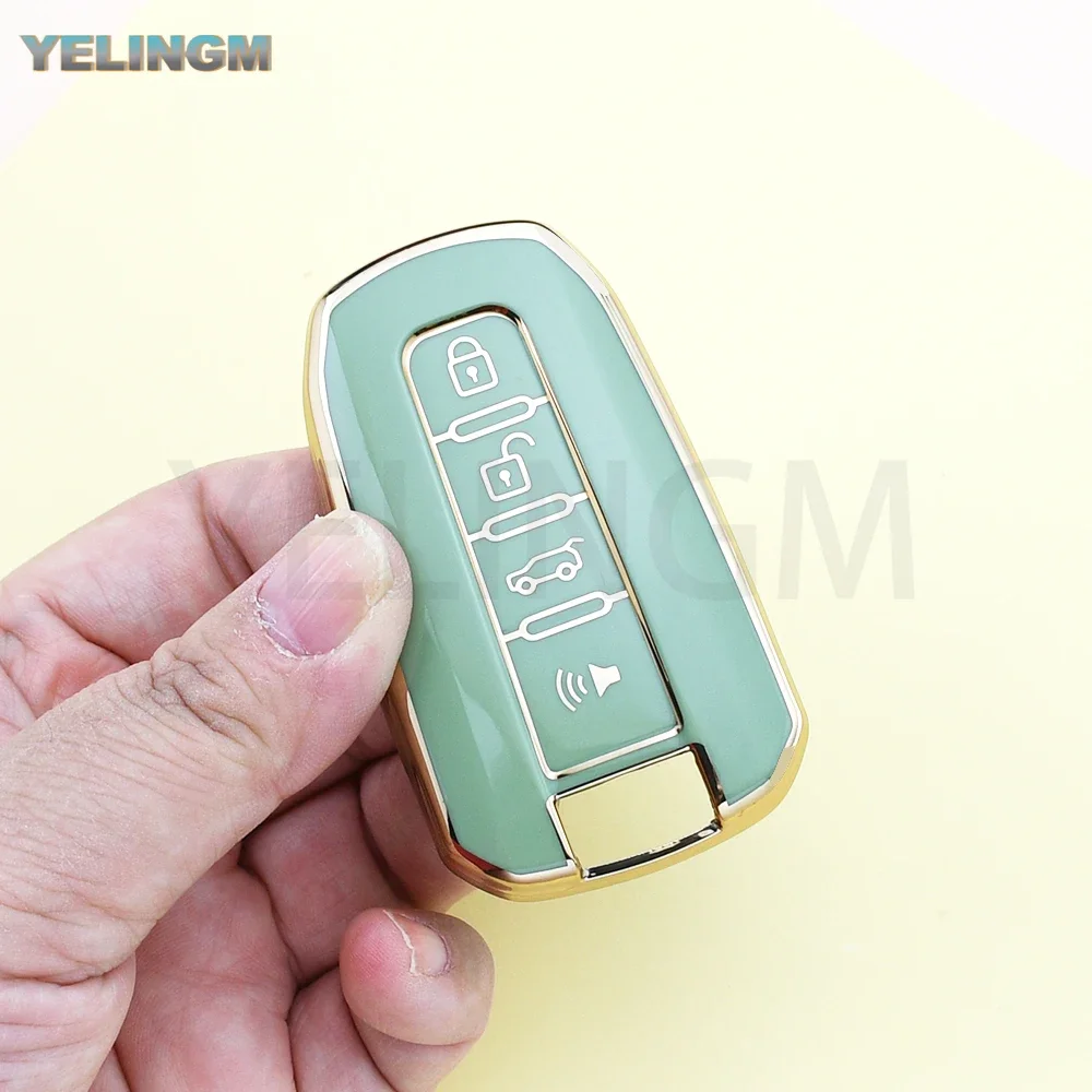Smart Key Case Cover For Ssangyong Actyon Kyron Rodius Tivolan Ssangyong Korando C Rexton W Car Shell Fob Holder Soft TPU