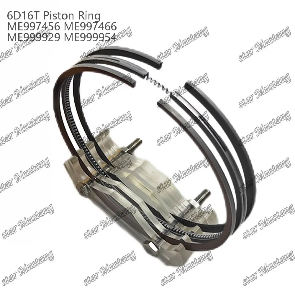 6D16T Piston Ring ME997456 ME997466 ME999929 ME999954 Suitable For Mitsubishi Engine Parts