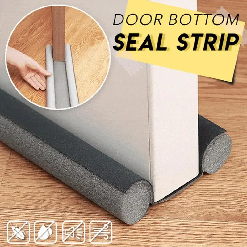 93cm Door Bottom Sealing Strip Windproof And Waterproof Strip Door Under Wind Shield Insulated Weather Stripping Noise Blocker