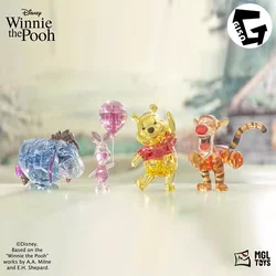 Disney Winnie the Pooh Crystal Building Blocks Anime Assembled Model Piglet Eeyore Tigger Figure Toy Children's Educational Gift