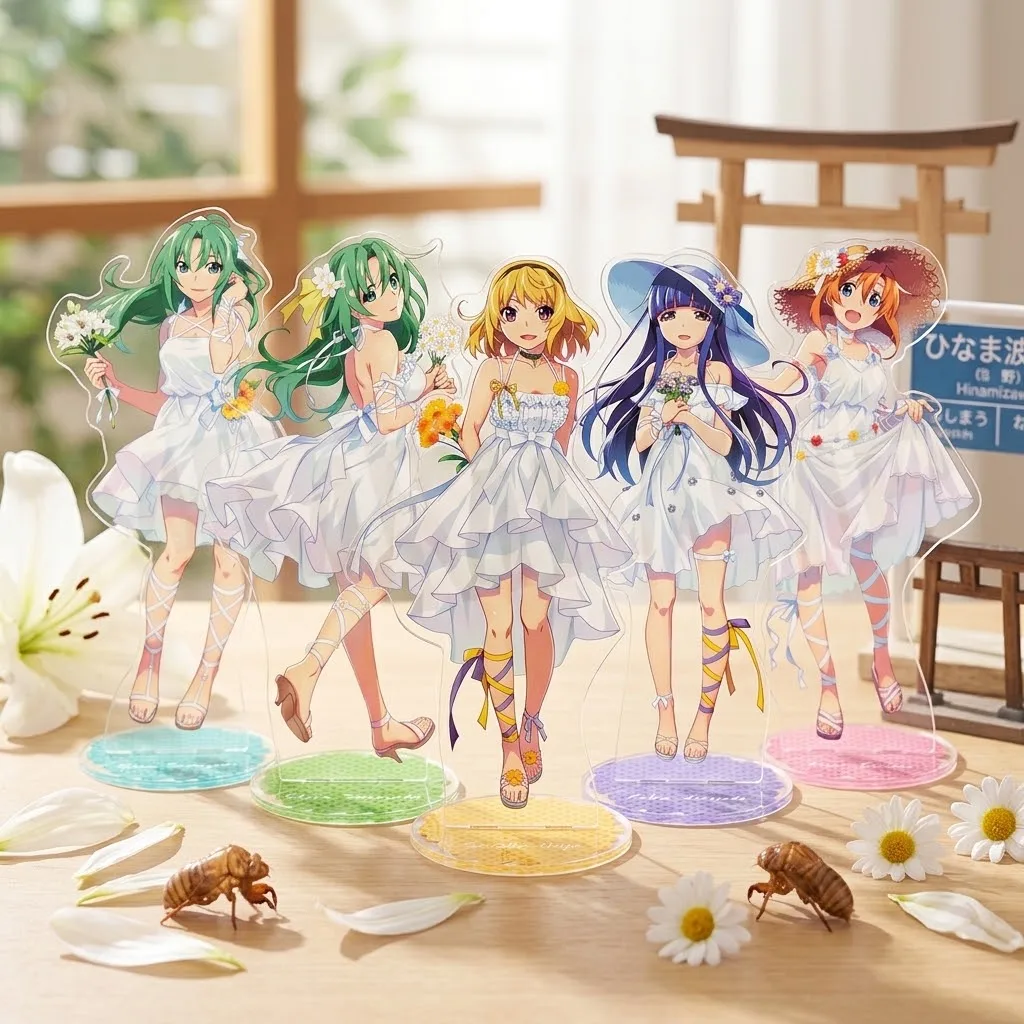 New Anime Higurashi When They Cry–Sotsu Acrylic Stand Figure Desktop Decoration Collectible Character Model Gift Keychai