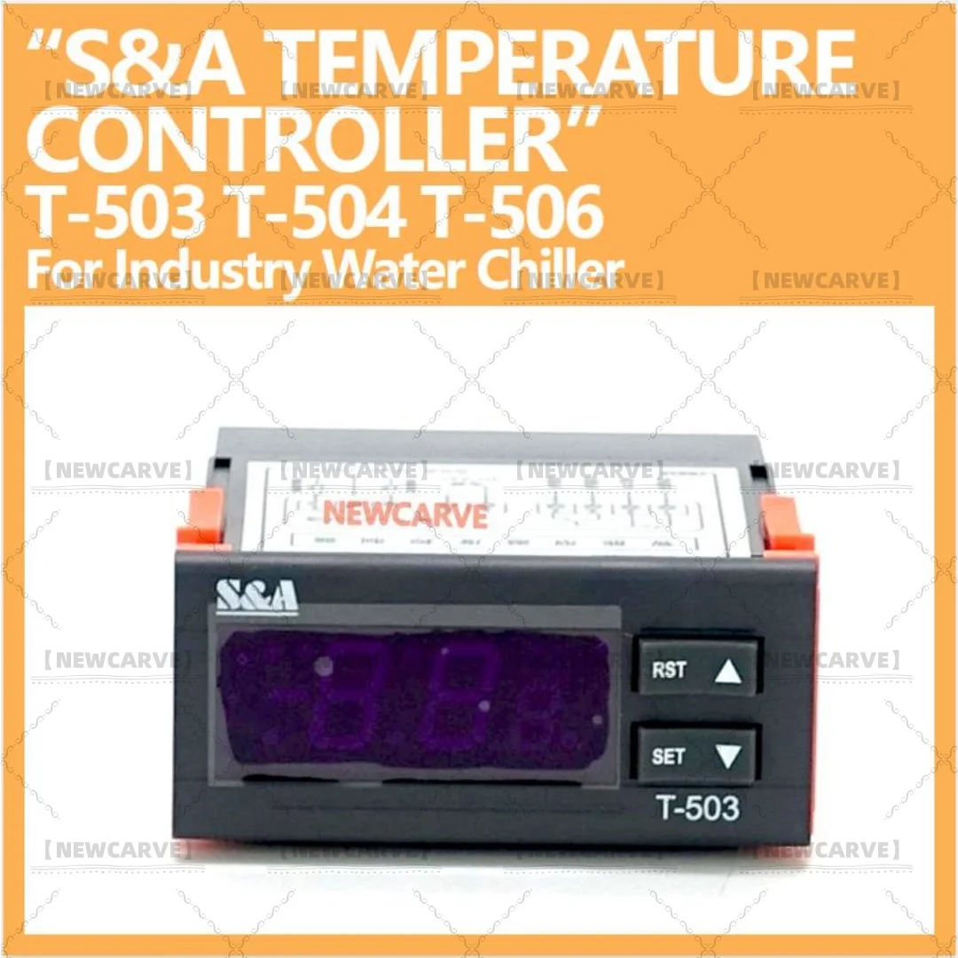 Display regolatore di temperatura S&A T-503 T-504 T-506 per refrigeratore ad acqua fredda industriale CW3000 CW5000 CW5200