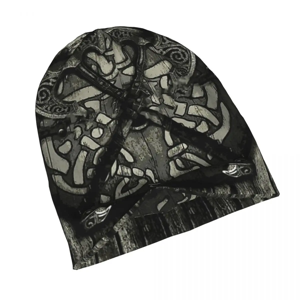 Viking Fashion Hats BATTLE SHIELD Thin Hat Bonnet Hipster Skullies Beanies Caps Men Women's Earmuffs