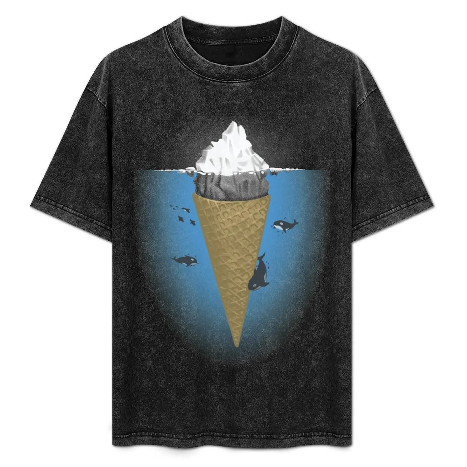 

Hidden part of Icebergs T-Shirt Plus Size Workout Short Sleeve Top