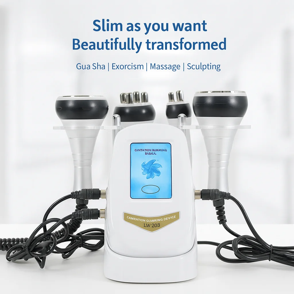 4 In1 Cavitation Body Slimming Machine Beauty Device Facial Massager Skin Tighten Face Lifting Vacuum Suction Loss Fat Machine