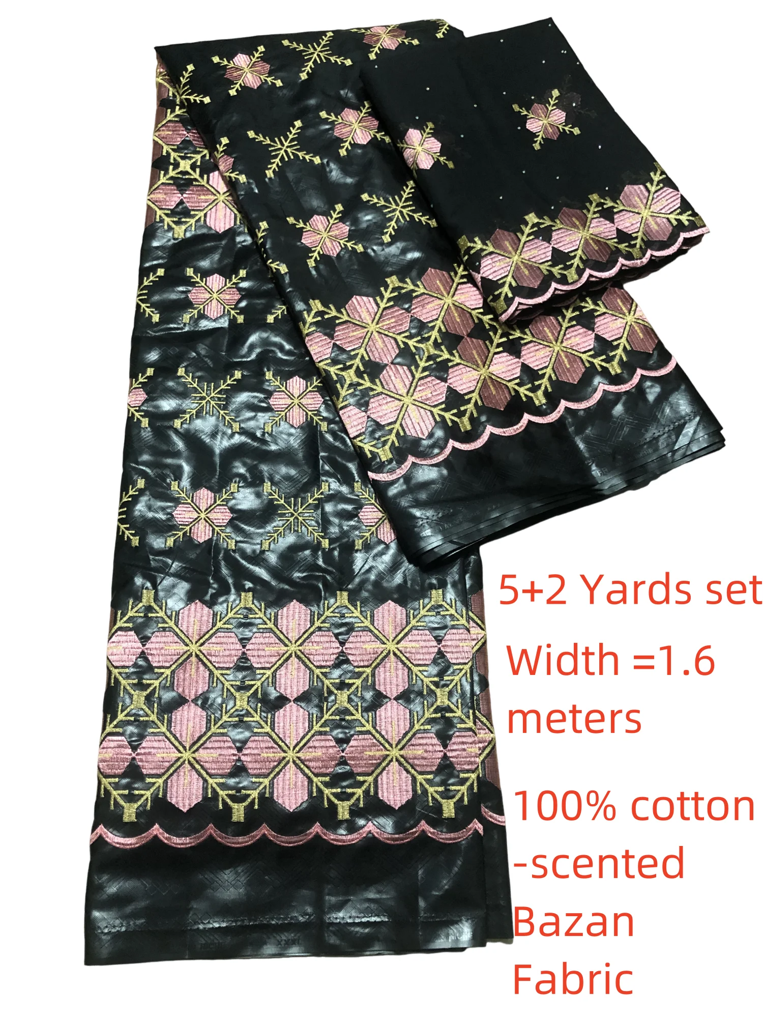 

Fragrance Bazin Riche Brocade Fabrics With Stones Original Mali African Women Wedding Dress Sewing Fabric Basin Rich Material BZ