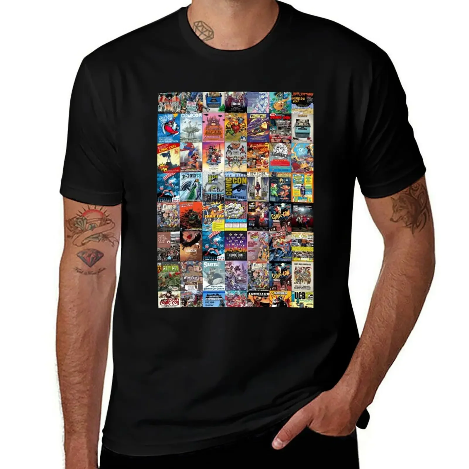 Comic Con T-Shirt sweat anime mens graphic t-shirts funny