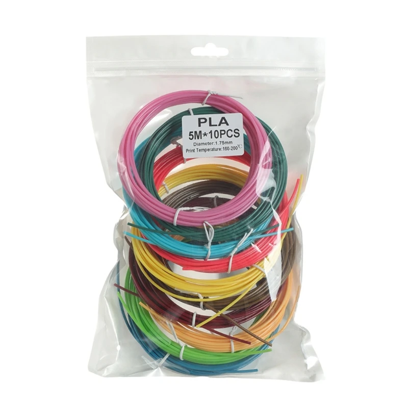 3D Printer Pen Filament, 1.75mm Filaments, 10Pack, Random Color for Printing